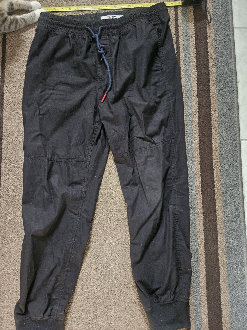 Tommy Jeans Men's L Cotton Cargo Jogger Pants Drawstring 78J7392/001